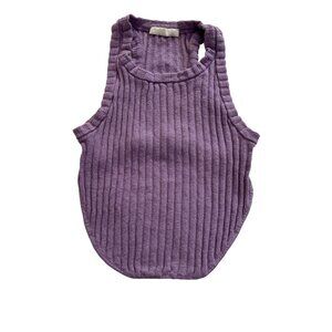 Chosen Knit Tank Top High Back in Purple